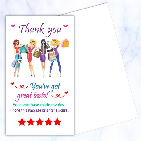 100 Thank You Cards - Picture 2 of 4